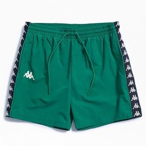 Kappa Green Banda Coney Nylon Active Shorts